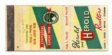 Herold and Herold Realtors, San Francisco, CA Matchbook Cover