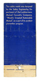 Lumbermens Mutual Casualty Company Matchbook Cover