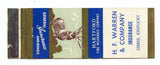 H. F. Warren & Company, Hartford Insurance, Sebree, KY Matchbook Cover