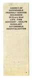 Carl C. Knudson Insurance, Chicago, IL Matchbook Cover