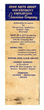 Government Employees Insurance Company, Washington, DC Matchbook Cover