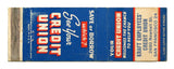 Kraft Employees' Credit Union, San Francisco, CA Matchbook Cover