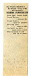 Mutual Life Insurance Co., New York, NY Matchbook Cover