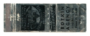 Botkin Insurance Agency, Royal Oak, MI Matchbook Cover