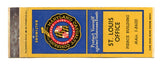 Maryland Casualty Company, St. Louis Office, MO Matchbook Cover