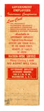Government Employees Insurance Companies, Washington, DC Matchbook Cover