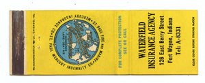 Waterfield Insurance Agency, Ft. Wayne, IN [Matchbook Cover]