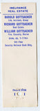 Gottsacker Insurance and Real Estate, Sheboygan, WI [Matchbook Cover]