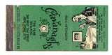 Cavanagh's Restaurant, New York City, NY [Matchbook Cover]