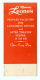 Mamma Leone's Restaurant, New York City, NY [Matchbook Cover]