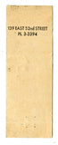 La Reine Resturant, New York City, NY [Matchbook Cover]