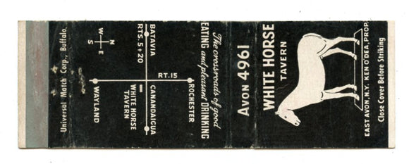 White Horse Tavern, East Avon, NY [Matchbook Cover]