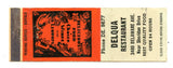 Delqua Restaurant [Matchbook Cover]