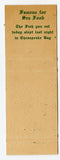 King of the Sea Restaurant [Matchbook Cover]