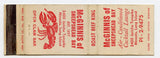 McGinnis of Sheepshead Bay, Mineola, L. I., NY [Matchbook Cover]