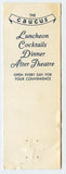 Caucus Restaurant, Mineola, L. I., NY [Matchbook Cover]
