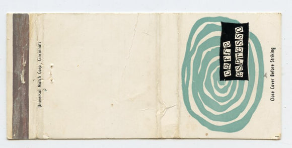 Caffee Expresso, Cincinnati, OH [Matchbook Cover]