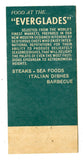 Everglades Restaurant, Columbus, OH [Matchbook Cover]