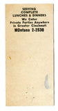 Kiefer's Restaurant, Cincinnati, OH [Matchbook Cover]