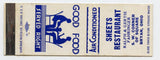 Sheets Restaurant, Bryan, OH [Matchbook Cover]
