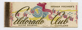 Eldorado Club, Cleveland, OH [Matchbook Cover]