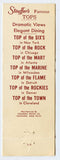 Top of the Town, Cleveland, OH [Matchbook Cover]