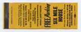 Six Mile House, Cincinnati, OH [Matchbook Cover]
