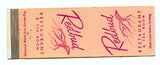 Redbud Restaurant & Tea Room, Oklahoma City, OK [Matchbook Cover]