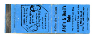 Adel's & Cecil's Cafe, Vinita, OK [Matchbook Cover]