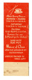 House of Chan, Oklahoma City, OK [Matchbook Cover]