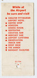 A. C. Co. At Your Service, Pittsburgh Airport, PA [Matchbook Cover]