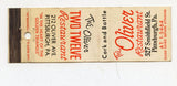 Oliver Two Twelve Restaurant, Pittsburgh, PA [Matchbook Cover]