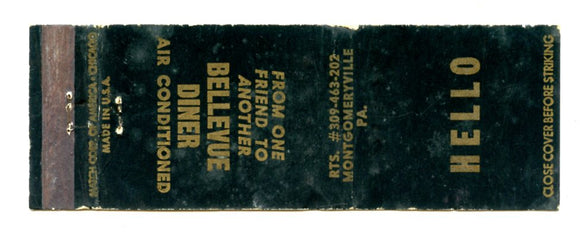 Bellevue Diner, Montoursville, PA [Matchbook Cover]