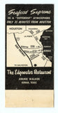 Jimmie Walker's Famous Edgewater Restaurant, Kemah, TX [Matchbook Cover]
