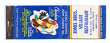 Jones Bros. Village Restaurant, Amarillo, TX [Matchbook Cover]