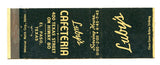 Luby's Cafeteria, El Paso, TX [Matchbook Cover]