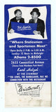 Ted Lewis' Crows Nest Restaurant, Washington DC [Matchbook Cover]