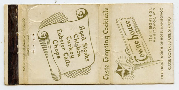 TowneHouse Restaurant, Manitowoc, WI [Matchbook Cover]