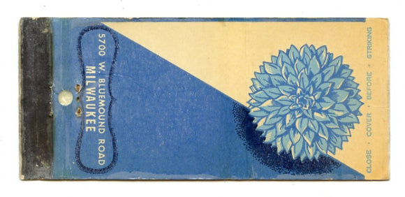 Blue Dahlia Supper Club, Milwaukee, WI [Matchbook Cover]