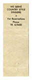 Voelker's Ranch Restaurant, Plymouth, WI [Matchbook Cover]