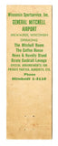 Mitchell Room, Airport, Milwaukee, WI [Matchbook Cover]