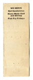 Joe Marn's Corner, Milwaukee, WI [Matchbook Cover]