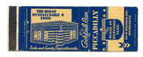 Piccadilly Cocktail Bar, Milwaukee, WI [Matchbook Cover]
