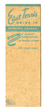 East Terris Drive In, Milwaukee, WI [Matchbook Cover]