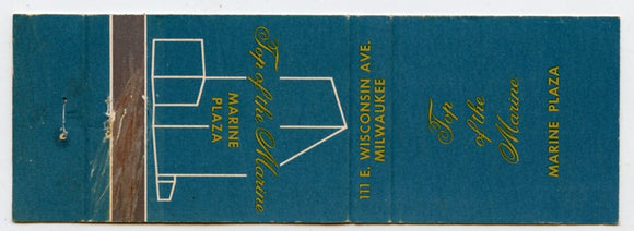 Top of the Marine, Marine Plaza, Milwaukee, WI [Matchbook Cover]