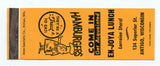 En-Joya Lunch, Antigo, WI [Matchbook Cover]