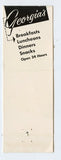 Georgia's Cafe, Lake Geneva, WI [Matchbook Cover]
