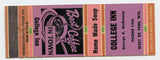 College Inn, West De Pere, WI [Matchbook Cover]