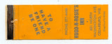 Hugo-n-Rosie's Inn, Cedarburg, WI [Matchbook Cover]