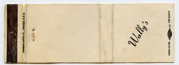 Wally's, Manitowoc, WI [Matchbook Cover]